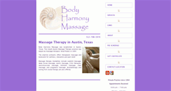 Desktop Screenshot of bodyharmonymassage.com